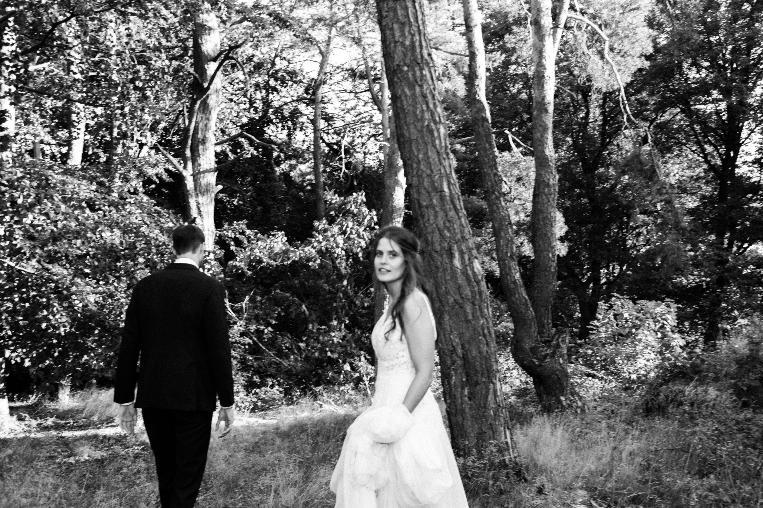 Portraitshooting Hochzeit im Wald Fotoreportage