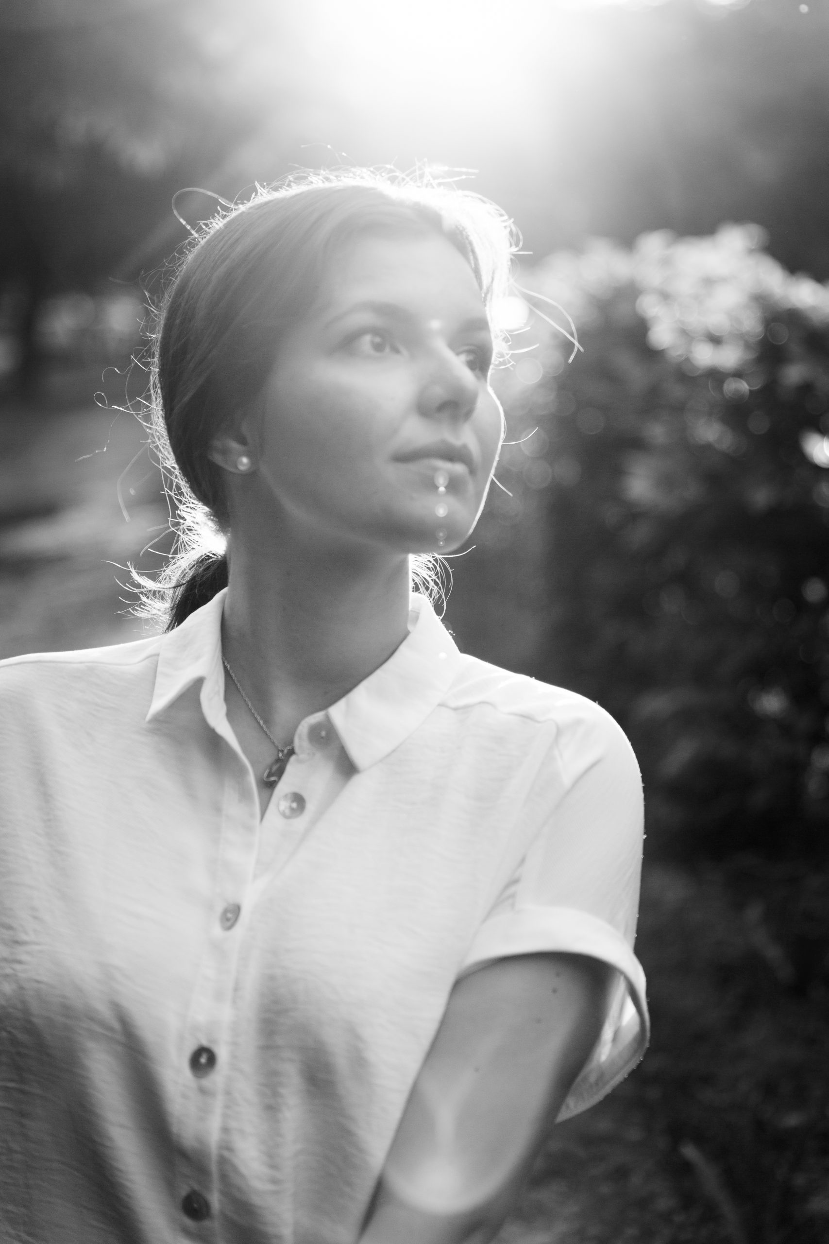 Portraitshooting schwarz weiß Wiesbaden